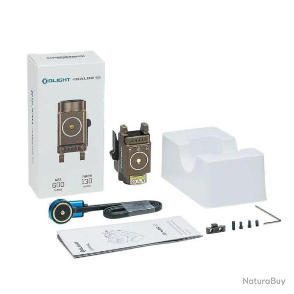 Lampe Torche Laser Vert Baldr Mini coyote - Olight - Haute Qualit Livraison 3 Jours