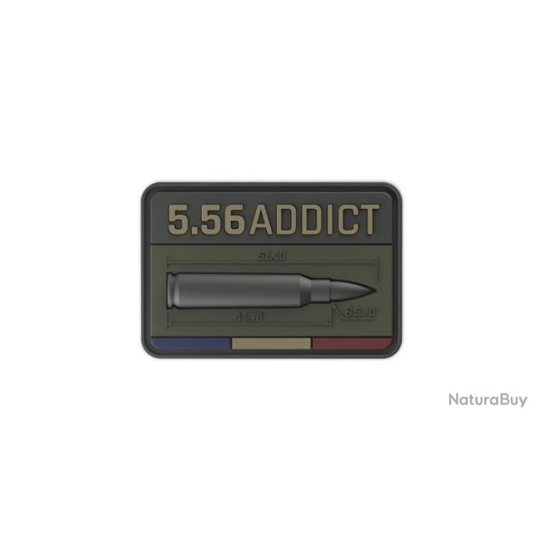 Patch / Ecusson / velcro 5.56 ADDICT ( 223 rem ) ( BROWN )