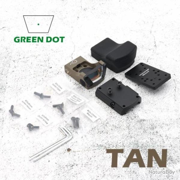 DawnForce Viseur M1 GREEN DOT TAN - LIVRAISON GRATUITE !