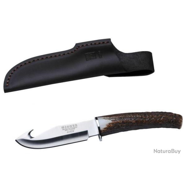 Couteau de chasse Januel skinner manche cerf - 11 cm