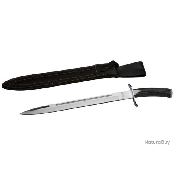 Dague de chasse Januel manche cerf - 33 cm