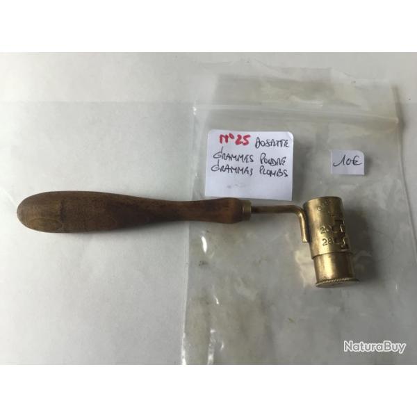 VENDU PAR LE-CUIRASSIER N25 DOSETE GRAMMES PLOMBS ET POUDRE
