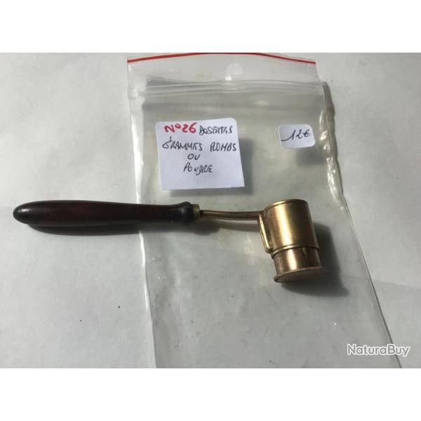 VENDU PAR LE-CUIRASSIER N26 DOSETE GRAMMES PLOMBS OU POUDRE