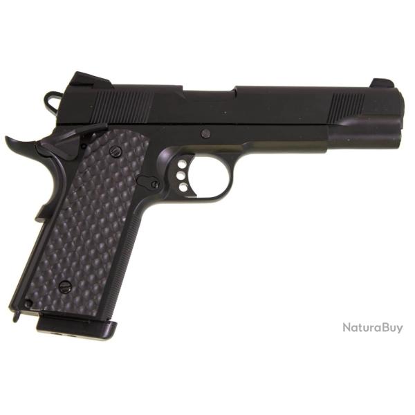 R�plique Airsoft Raven 1911 MEU Full Metal Gaz Noir 1.0J