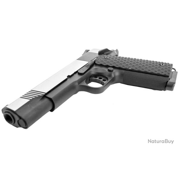 R�plique Airsoft Raven GBB 1911 MEU Full Metal Gaz Silver 1.0J