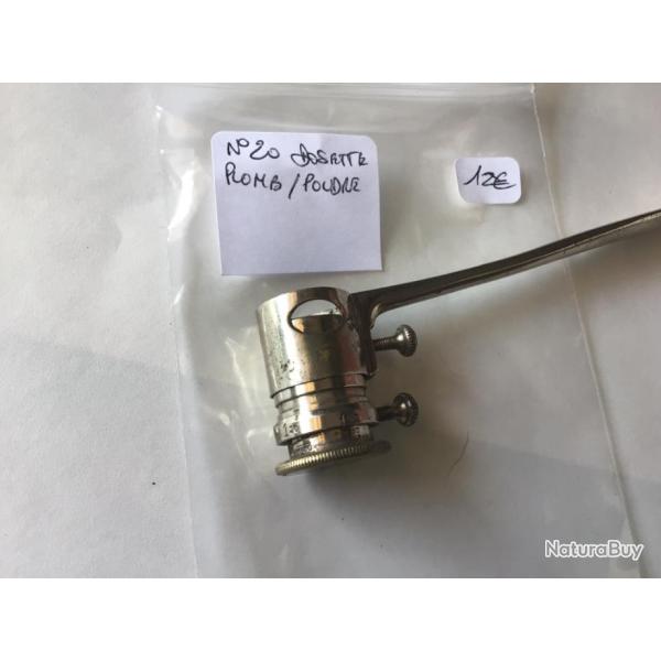 VENDU PAR LE-CUIRASSIER N20 DOSETE GRAMMES POUDRE ET PLOMBS