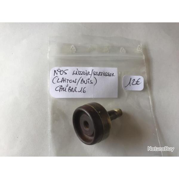 VENDU PAR LE-CUIRASSIER N�05 LISSOIR SERTISSEUR (LAITON / BUIS ) CALIBRE 16