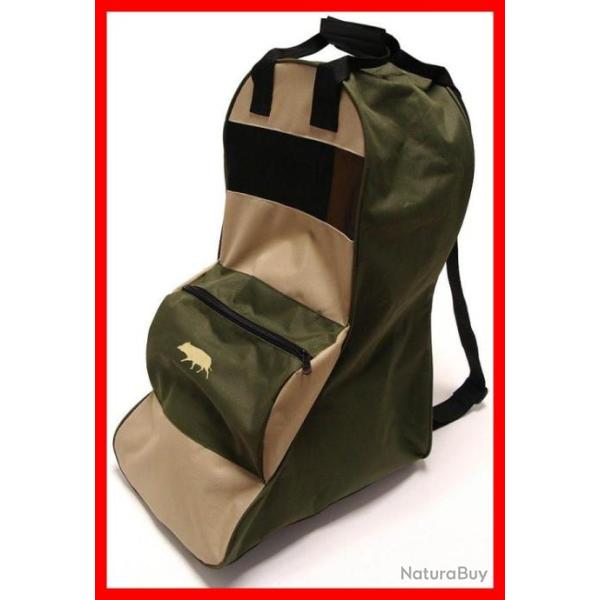 SAC A BOTTES BRODE SANGLIER