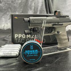 Pack Laser pr&ecirc;t &agrave; tirer PISTOLET "WALTHER PPQ M2" - Q4 TAC COMBO 4,6'' - Plombs 4.5MM AVEC VISEUR RD