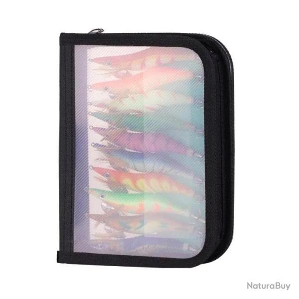 10 pi�ces 3.0 3D yeux leurre de p�che app�t dur Wobbler calmar Jig leurre avec sac. E