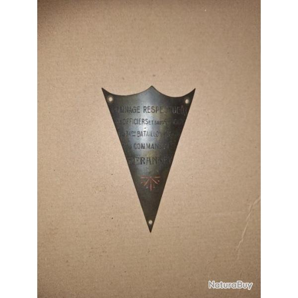 Plaque comm�morative