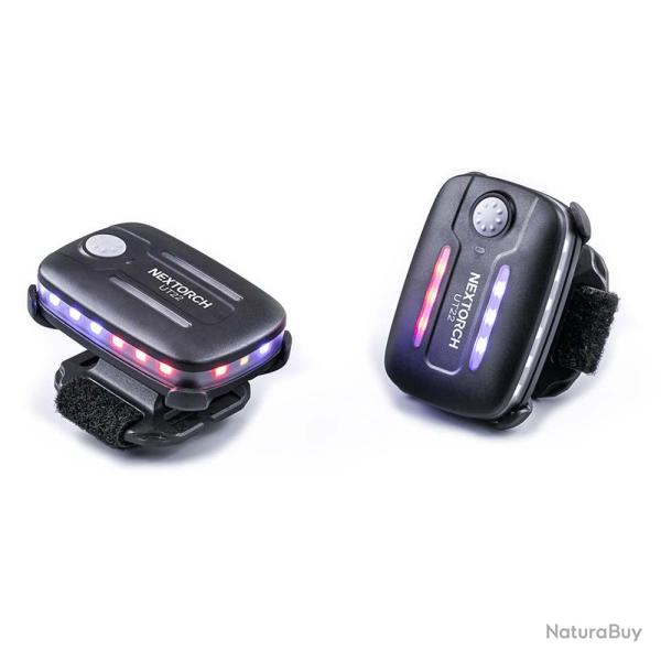 Lampe rechargeable fixations multiples UT22 - �clairage blanc + strobe rouge/bleu - 11 lumens