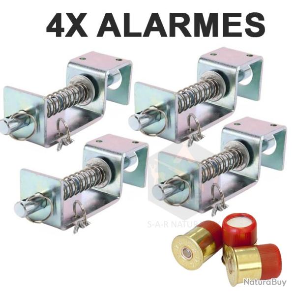4x ALARMES PRIMTRIQUES PYROTECHNIQUES POUR CARTOUCHES DE FUSIL - LIVRAISON RAPIDE