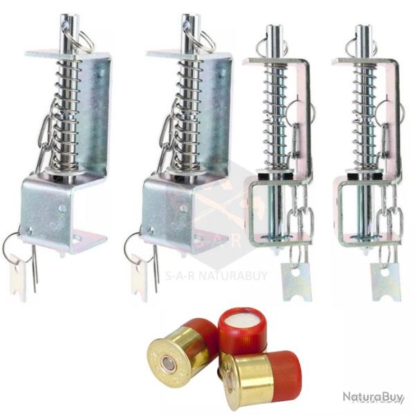 PACK 4 PI�GES � FEU D�CLENCHEMENT PAR FIL POUR CARTOUCHE DE FUSIL - LIVRAISON RAPIDE