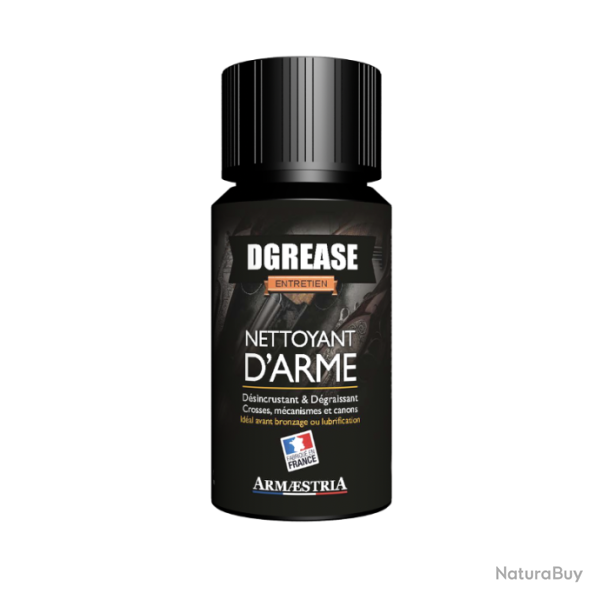 NETTOYANT D�SINCRUSTANT D�GRAISSANT POUR CROSSES, M�CANISMES ET CANONS - DGREASE 50 ML - ARMAESTRIA