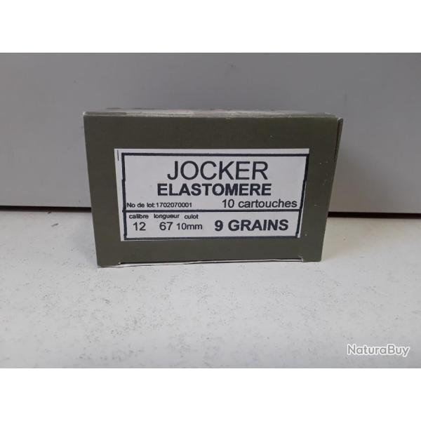 BOITE DE 10 CARTOUCHES CHEVROTINES ELASTOMERE DE MARQUE JOCKERCAL12 CH67