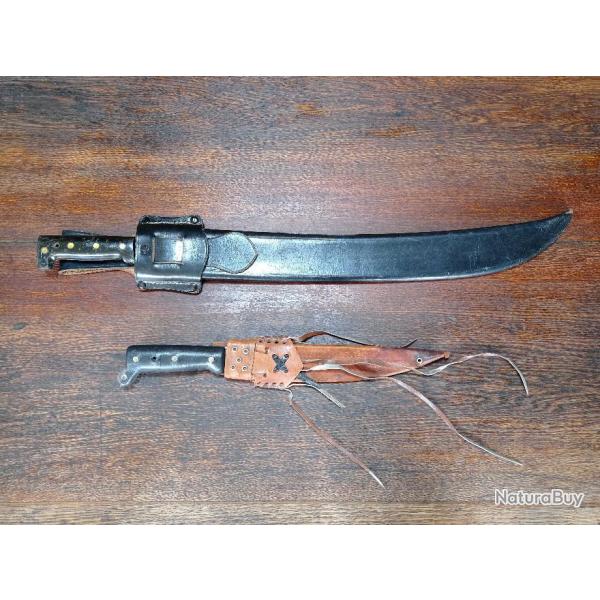 Lot de 2 machettes sud am�ricaines - XXe si�cle - BE