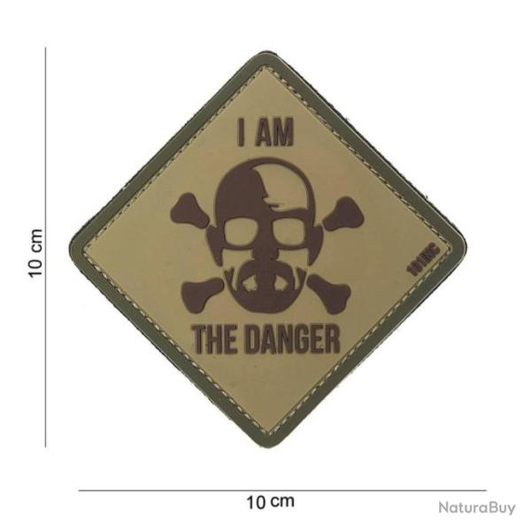 Patch 3D PVC I am the danger sable avec velcro | 101 Inc (0001 0872)