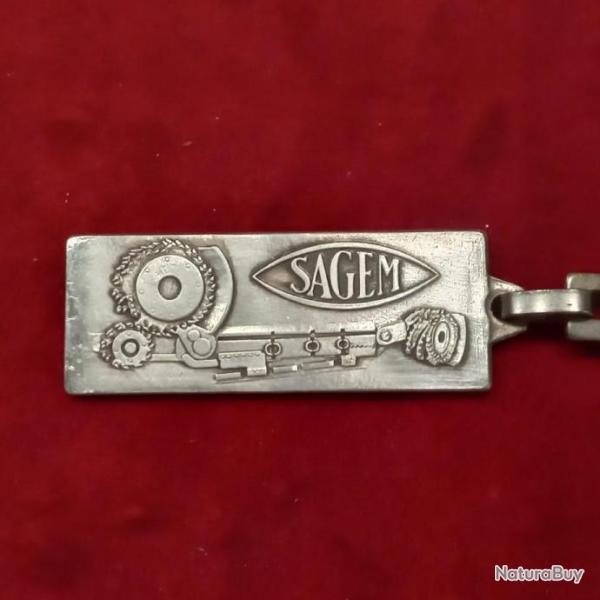 ANCIEN PORTE CLEF SAGEM  MILITAIRE 1980