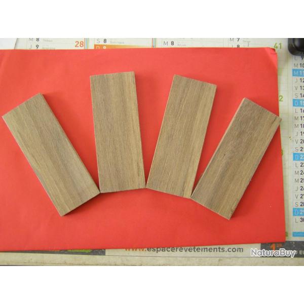 PLAQUETTES EN NOYER_05 (9.5x47x125) POUR PLAQUETTES DE CROSSE-MANCHES DE COUTEAUX OU AUTRE