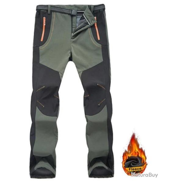 Pantalon de chasse r�sistant au froid et au vent, chaud VERT