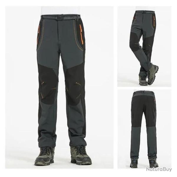 Pantalon de chasse r�sistant au froid et au vent, chaud GRIS