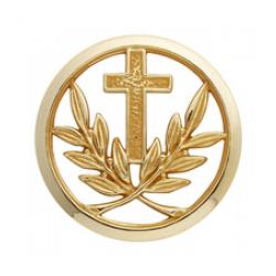 Insigne de b&eacute;ret dor&eacute; Aumonier Catholique
