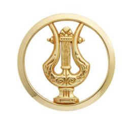 Insigne de b&eacute;ret dor&eacute; Musique