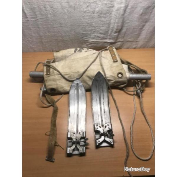 brancard chasseur alpin militaire anglais post ww2