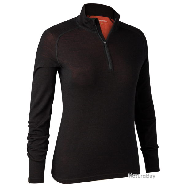 Maillot de corps demi zip Quinn Merino femme DEERHUNTER