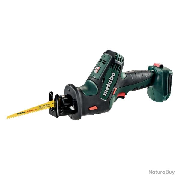 Scie sabre Metabo SSE 18 LTX Compact 18V course lame 13mm produit seul avec coffret