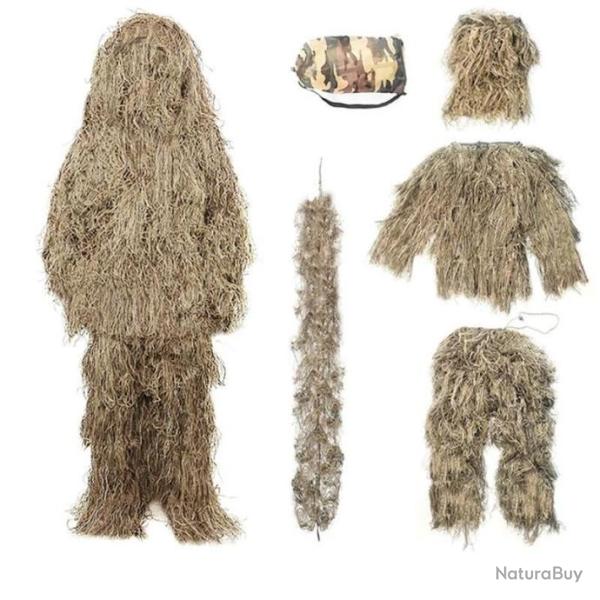 Tenue de camouflage ghillie 5 pi�ces - Tan