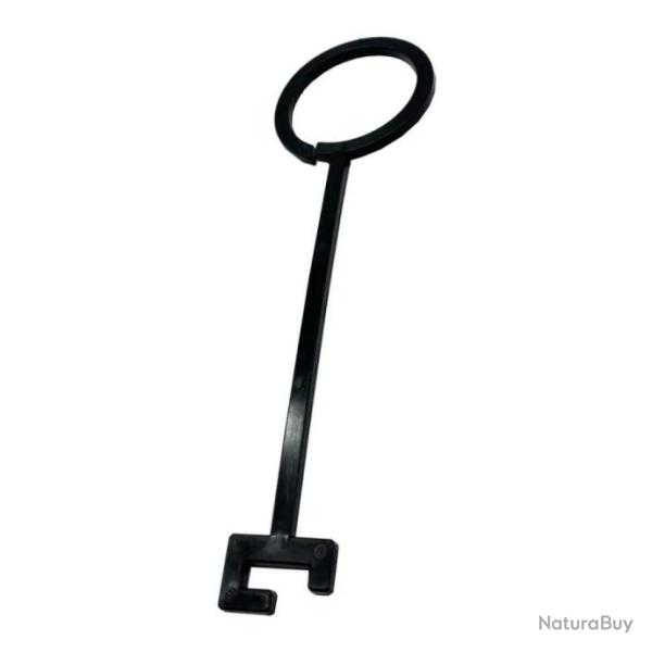 Crochet de suspension pour plateau d'argile et cible orange 10 pi�ces - Noir