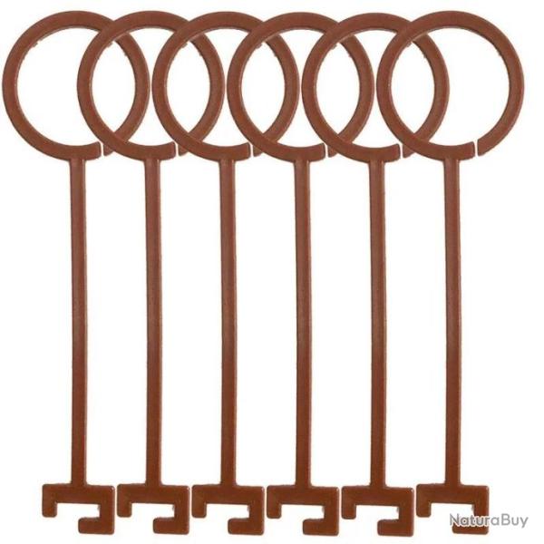 Crochet de suspension pour plateau d'argile et cible orange 10 pi�ces - Marron