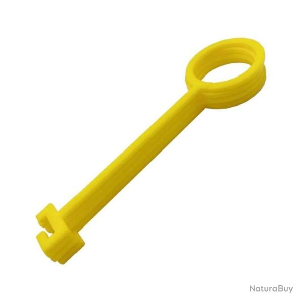 Crochet de suspension pour plateau d'argile et cible orange 10 pi�ces - Jaune