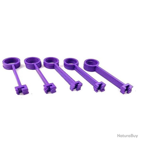 Crochet de suspension pour plateau d'argile et cible orange 10 pi�ces - Violet