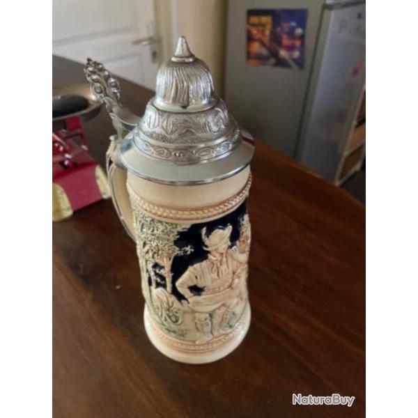 jolie chope bire allemande trs bon tat modle non musical