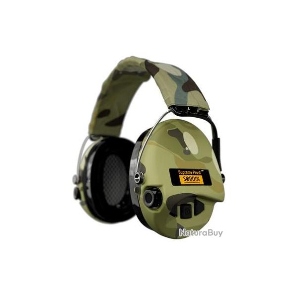 Casque �lectronique Sordin Supreme Pro-X Camo avec LED