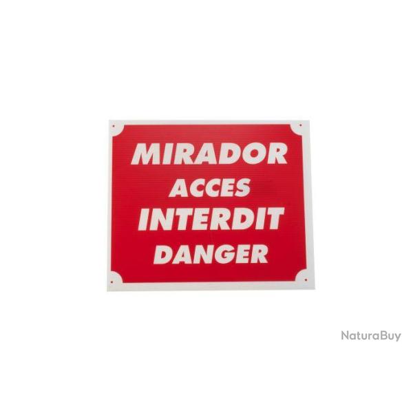 Panneau de signalisation Januel mirador acc�s interit akylux - 25 x 3