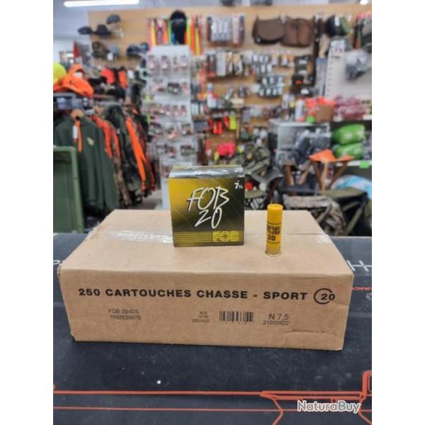 Cartouche Fob 28gr cal 20 par 250