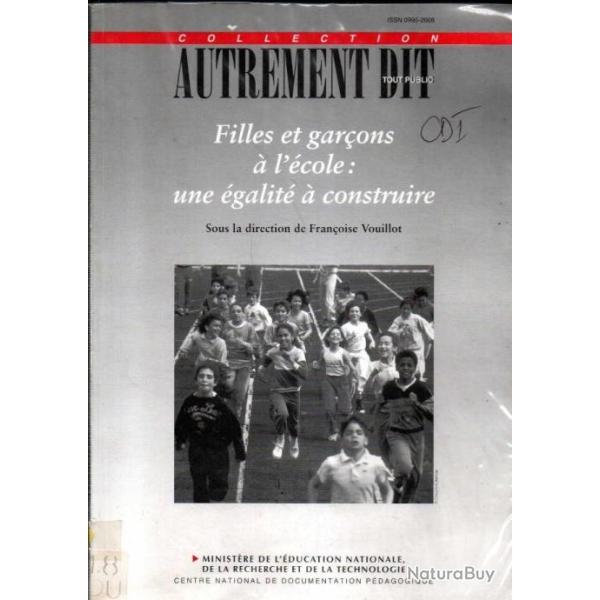 filles et garons  l'cole :une galit  construire direction franoise vouillot