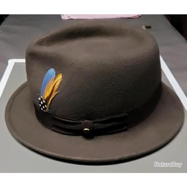 Chapeau Stetson Elkader taille XL 60 - 61 cm de tour de tete neuf dans sa boite