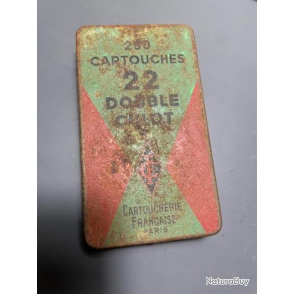 Bote vide 22lr double culot en metal vide collection