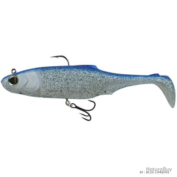 Leurre Souple Biwaa Submission 20cm Top Hook 360 Blue Chrome