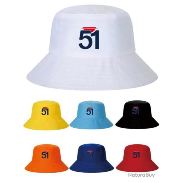 Chapeau Casquette Bob Ricard 51 R�versible Haute Qualit� : Couleur Blanc