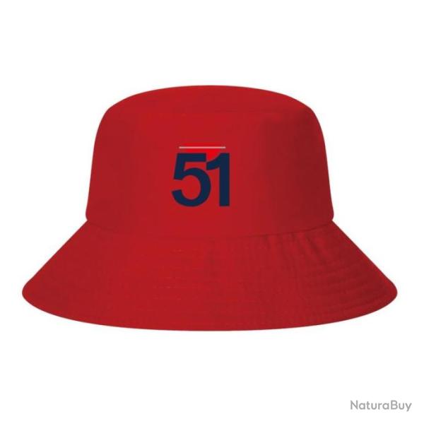 Chapeau Casquette Bob Ricard 51 R�versible Haute Qualit� : Couleur Rouge