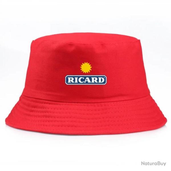 Chapeau Casquette Bob Ricard R�versible Haute Qualit� : Couleur Rouge