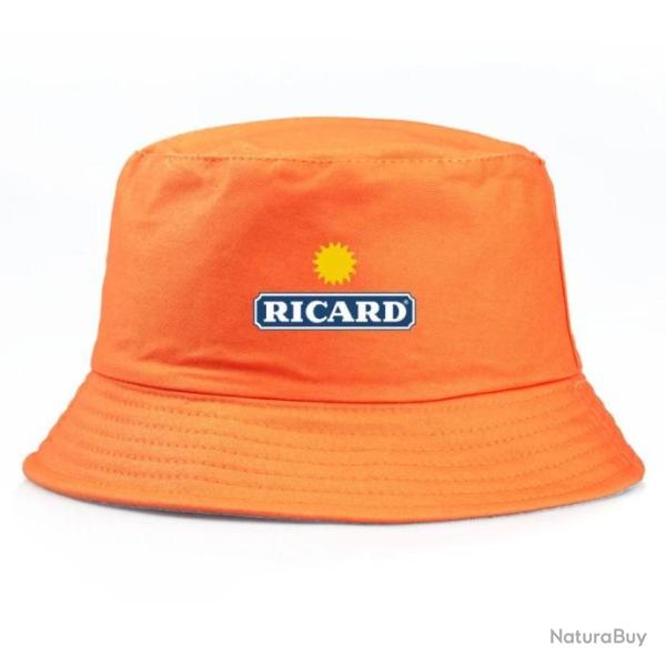 Chapeau Casquette Bob Ricard R�versible Haute Qualit� : Couleur Orange