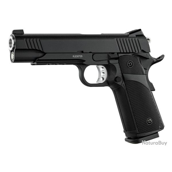 R�plique airsoft KJ Works KP-05 gaz full metal-KJ Works KP-05 - Noir