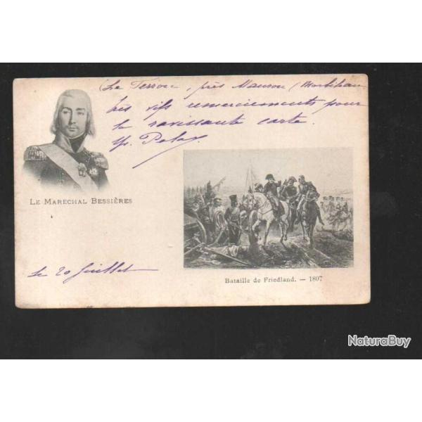 le marchal bessires bataille de friedland 1807, cpa sur 1er empire